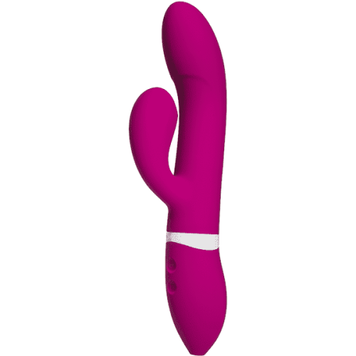 Doc Johnson iVibe Select iCome - вибратор-кролик с толстеньким клиторальным отростком, 11.5х3.8 см (розовый)