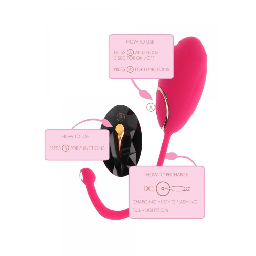 Toy Joy - Lily Remote Egg - Виброяйцо с пультом дистанционносго управления - 7.5х3.3 см.