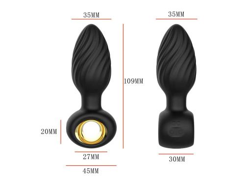 Анальная пробка с вибрацией B-Series Cute Aisi Twisting Anal Plug