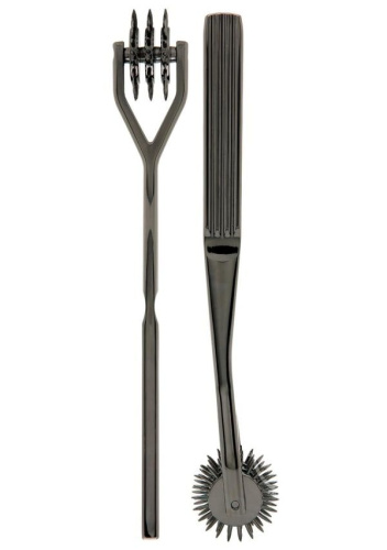 Doc Johnson Kink Spike Solid Metal Pinwheel - 3 колесо Вартенберга игольчатое на 3 ряда зубцов
