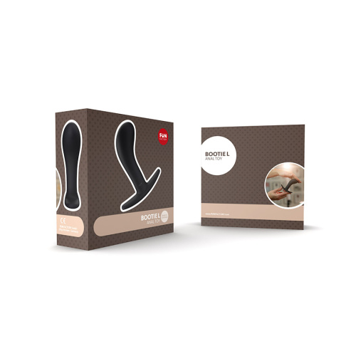 Fun Factory Bootie Large - анальная пробка унисекс, 9.5х4.1 см (черный)