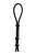 Toyfa Lasso 3 beads, silicone -  Эрекционная петля,  19,5 cм (черный)
