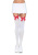 Leg Avenue Nylon Thigh Highs With Bow - чулки с бантиком (белый с голубым) Leg Avenue Nylon Thigh Highs With Bow - чулки с бантиком (белый с голубым)