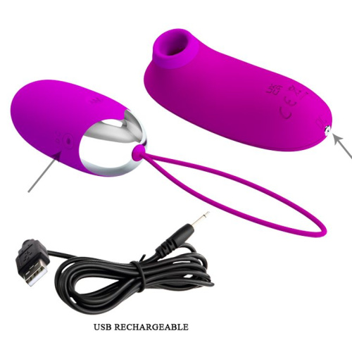 Pretty Love Cornelius Heating Vibrator Purple - Виброяйцо, 21,2 см (фиолетовый)