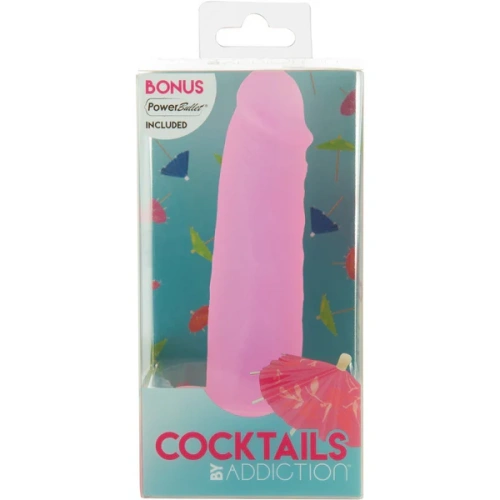 Фаллоимитатор на присоске Cocktails by Addiction – Purple Cosmo, 14 см