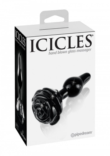 Pipedream Icicles No 77 - Анальная пробка, 6.1х2.8 см (чёрный)