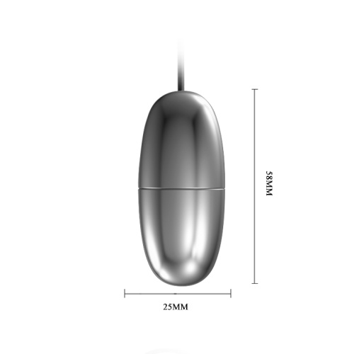Baile Vibra Egg Silver - Виброяйцо, 5,8 см (серебристый)