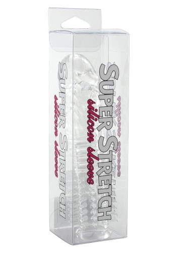Насадка на член Seven Creations Silicone Sleeve, +2.5 см (прозрачный)