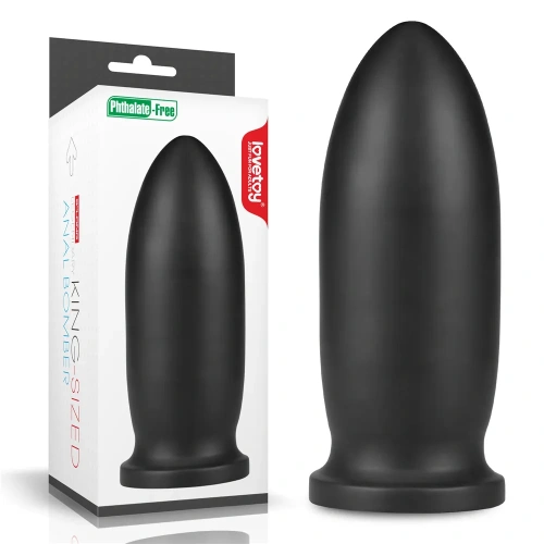 LoveToy 9 "King Sized Anal Bomber Black - большая анальная пробка, 23х8.5 см (черный)
