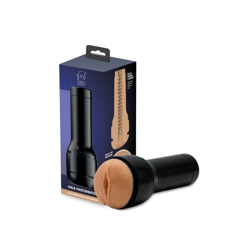 Kiiroo Feel Stroker Light Brown - Мастурбатор вагина для секс-машины Kiiroo Keon, 22 см