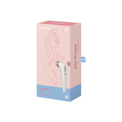 Satisfyer Number Two (ex. PRO 2 WNG) - Вакуум-волновой бесконтактный стимулятор клитора, 18х4 см (белый)