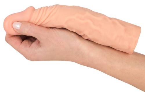 Nature Skin Extension Sleeve - Насадка на пенис, +3 см (телесный)