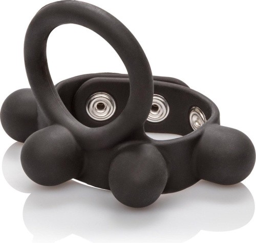California Exotic Novelties C-Ring Ball Stretcher - Эрекционное кольцо, 3,5 см (черный)