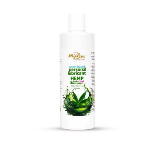 2в1 лубрикант и массажный гель - MyLove Aroma Series Intim&Massage Hemp, 300 мл