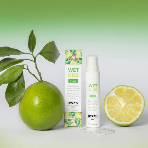 Спрей для усиления слюноотделения EXSENS Wet Kiss Lime 15 мл (лайм)