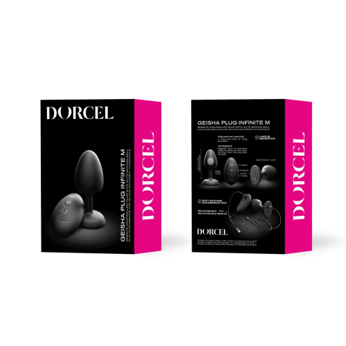 Анальная вибропробка Dorcel GEISHA PLUG INFINITE, размер M