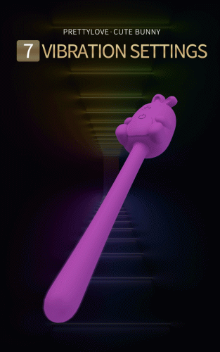 Мини вибратор на палочке Pretty Love Cute Bunny Flirting Stick