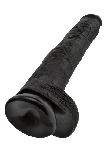 King Cock 14Inch With Balls - Реалистичный фаллос, (черный) , 37,5х6см