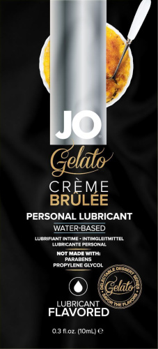 System JO Gelato Creme Brulee ароматный лубрикант на водной основе, 10 мл