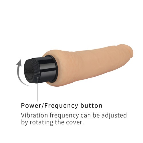 Real Feel Cyberskin Vibrator 2 Flesh 8 - Вибратор, 20 см (телесный)