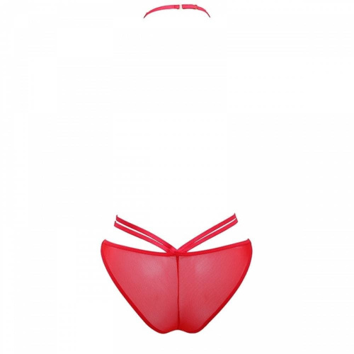 Ewa Bien Leа D900 эротическое боди с кружевом и обнаженной грудью (Телесный, S)