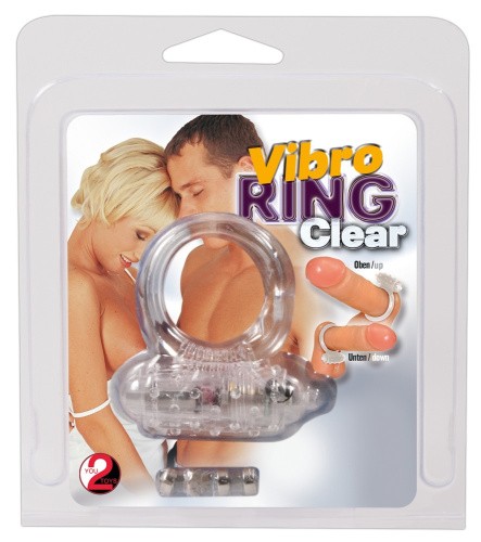 Vibro Ring Clear - віброкільце, 6х3 см (прозорий) - купити в Києві, Україні