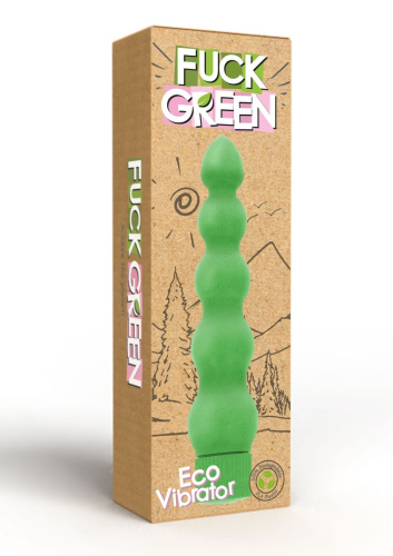 Fuck Green Eco Vibrator - Вибратор, 18,5 см (зеленый)