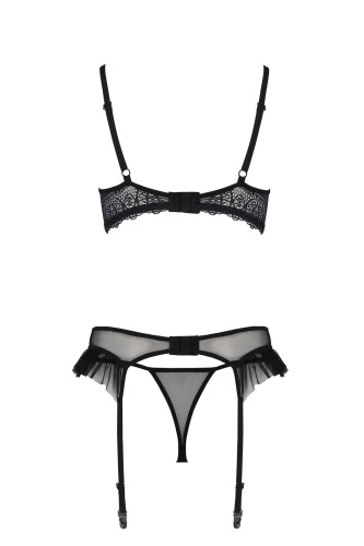 Комплект Passion KERRIA SET WITH OPEN BRA black, XXL/XXXL