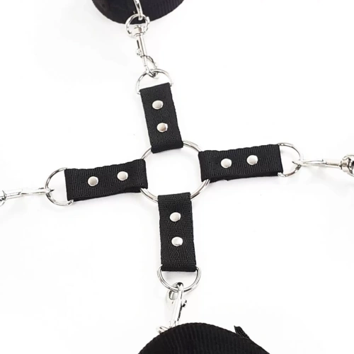 Art of Sex - BDSM Ring Fixation Simple - Набір для фіксації (чорний) - купити в Києві, Україні