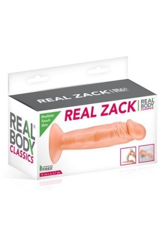 Real Body Real Zack Flesh - фалоімітатор, 15,5 х3, 7см - купити в Києві, Україні