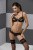 Passion Exclusive - North Set - Комплект белья лиф и трусики с элементами под латекс, S/M (чёрный) Passion Exclusive - North Set - Комплект белья лиф и трусики с элементами под латекс, S/M (чёрный)