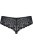 Obsessive 821-PAN-1 - Кружевные трусики бразилиана, L/XL (чёрный)
