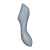 Satisfyer Curvy Trinity 3 - Вакуумный вибратор и стимулятор для точки G, 17.5х5.3 см (серый)