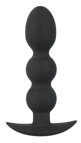 Orion Black Velvets Heavy Beads - Анальна пробка, 13,3х3,2 см (чорний) - купити в Києві, Україні