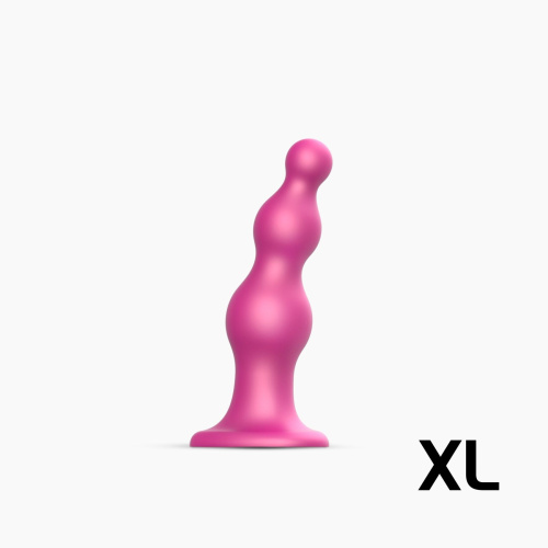Анальная ёлочка насадка для страпона Strap-On-Me Dildo Plug Beads, 15,8х4,8 см размер XL