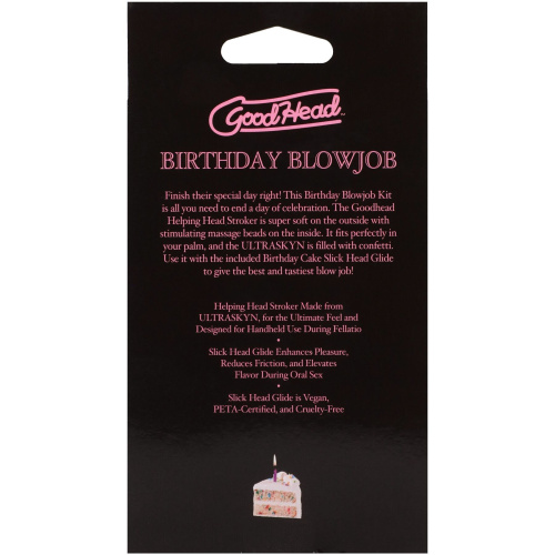 Набор для минета на день рождения Doc Johnson GoodHead Birthday Blowjob Kit