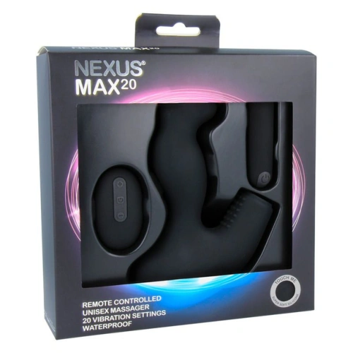 Nexus Max 20 Waterproof Remote Control Unisex Massager-масажер простати, 10х4 см - купити в Києві, Україні