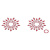 Petits Joujoux Gloria set of 2 - Red - пэстис из кристаллов, украшение на грудь, (красный) Petits Joujoux Gloria set of 2 - Red - пэстис из кристаллов, украшение на грудь, (красный)