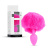 B-Series Jewellery Silicon PLUG Bunny Tail Pink - Анальная пробка с хвостом, 6,5х2,7 см (розовый)