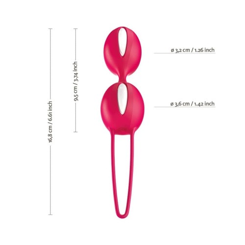 Fun Factory Smartballs Duo вагинальные шарики, 9.5х3.6 см (фиолетовый)