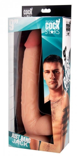 Raging Cockstars Just Bang Jack 8.5 Inch Realistic Dildo - длинный фаллоимитатор, 20,3х4,5 см