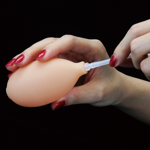 LoveToy - Soft Ejaculation Cock With Ball Flesh 8 " - Фаллоимитатор с эякуляцией, 20х4.4 см