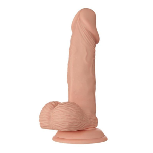 Baile Beautiful Encounter Dildo Flesh - Реалістичний фалос на присосці, 19.4х4.2 см (тілесний) - купити в Києві, Україні