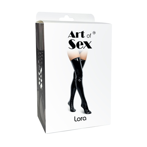 Сексуальные виниловые чулки Art of Sex Lora, L