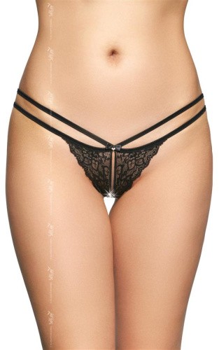 SoftLine G-String 2495 - black - Женские стринги, S/M (черный)
