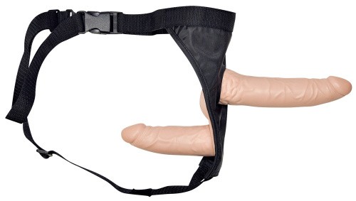 Двойной страпон Orion Double Dong Strap-On, 19 см