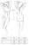 Passion Adara Body - Боди монокини, S/M (красный)