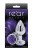 Ns Novelties Rose Buttplug M - Анальная пробка, 7,5х3,5 см, (серебристая с фиолетовым)