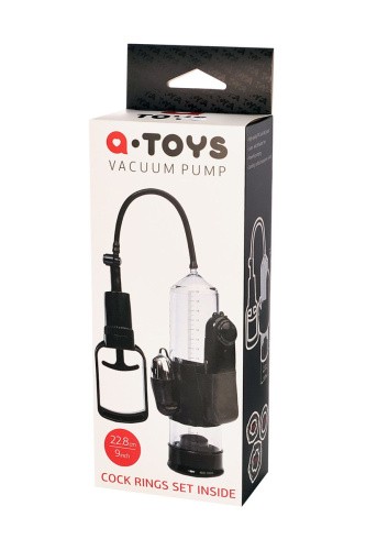 Toyfa A-Toys - Помпа для члена с вибрацией, 22.8х5.6 см