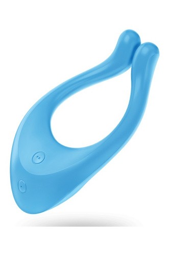 Satisfyer Endless Love (ex. Partner Multifun 1) - Многофункциональный вибратор для пар, 13х6,5х3,5 см (голубой)